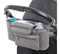 Panier de rangement BTR pour organiseur poussette, sacoche pour landau/poussette avec poche à fermeture éclair et porte-monnaie. BTR rangement poussette