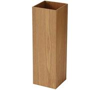 Panier de rangement carré en bois pour parapluie/canne de marche - Support de parapluie carré sur pied - Support de parapluie d'entrée