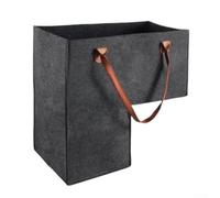 Panier de rangement carré pliable en feutre, organiseur de jouets et de linge pour la maison, bac pliable multifonction (gris moyen)