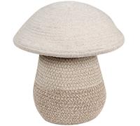 Lorena Canals Panier Baby Mushroom 97% Coton 3% Autres Fibres -Naturel, Lin, Sol Brun- 23x27 cm
