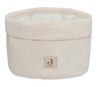 Jollein Cosy Knit, Panier de toilette, ivoire, 60% coton, 40% acrylique, 14 x 18 cm, blanc