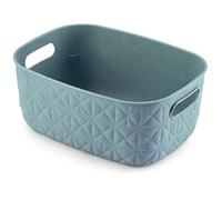 Panier de rangement - CURVER - Softex - 4L - 100% recyclé - Bleu - 26 x 19 x 11 cm