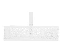 Panier de Rangement de Bord de Bureau, Fixation sans Perçage, Fer Blanc | Design Discret et Élégant, pour Bureau à Domicile ou Poste Partagé, Range Tablettes et Stylos