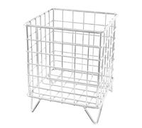 Panier de rangement de bureau en métal | Un support de panier à café ventilé | Organisateur antirouille pour papeterie, notes adhésives, tampons de café, offici