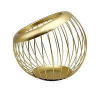 Panier de Rangement de Capsules de Café, 1 Récipient de Boîte à Café de Grande Capacité, Organisateur de Dosettes de café K et Expresso de Grande Capacité pour Comptoir (Doré)