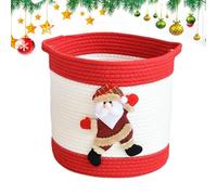 Panier de rangement de Noël | Panier à linge de Noël en corde | Panier à linge décoratif pour anniversaire, , Pâques, chocolat, collation, bonbons, fruits, Saint-Valentin, collations pour