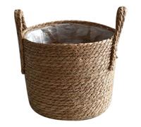 Panier De Rangement De Paille En Rotin, Pot De Fleur De Sol, Artisanat De Décoration Moderne Pour Maison Salon Chambre Magasin