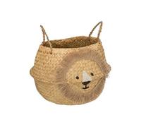 Atmosphera Panier pliable lion en roseau D35 cm
