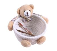 Panier de rangement décoratif en corde de coton - 30,5 cm - Panier à jouets pour étreindre les animaux - Organiseur de chambre d'enfant pour - Organe de décoration d'intérieur naturel