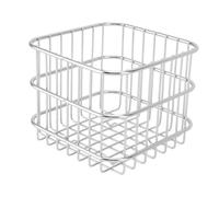 Panier de Rangement des Organismes Alimentaires, Panier Multifonctionnel en Acier Inoxydable 304 (L Rouge)