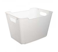 Panier de rangement design transparent 20 l - Naturel