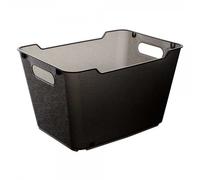 keeeper Boîte de Rangement, Surface Texturée, 12L, Lotta, Gris (Crystal Grey)