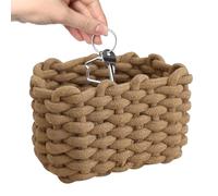 Panier de rangement en corde de coton - Panier à cordes enroulées | Boîte de rangement pour vêtements | Paniers en corde tressée | Boîte de rangement pour linge, clés, fruits et pépinière