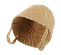 Panier de rangement en corde de coton tissée avec poignée Panier polyvalent for vêtements et articles divers Conception résistante aux déchirures for une maison organisée et un rangement élégant