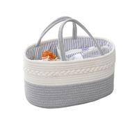 Panier de rangement en corde de coton tissée pour les nouveaux parents pour garder bébé propre et accessible