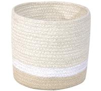 Panier de rangement en coton My Little Ones ivoire (15 x 15 x 15 cm)