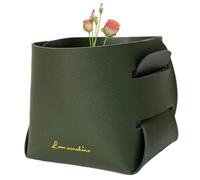 Panier de rangement en cuir, boîte de rangement décorative en polyuréthane - Petit panier fourre-tout rectangulaire pour décoration d'intérieur pour salle de bain, salon, chambre à coucher