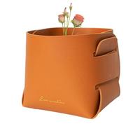 Panier de rangement en cuir | Boîte de rangement 'organisateur 'unité centrale - Plateau rectangulaire pliable Organisateur Box Home Decor pour salle de bain et salon
