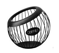 Panier de rangement en fer pour dosettes de café - Organiseur de bureau grande capacité pour comptoir de cuisine | Support métallique élégant pour capsules Nespresso, capsules K-Cups, sachets