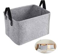 Panier de rangement en feutre - NOBRAND - Rectangulaire - Gris - Feutre écologique - Sans odeur