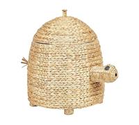 Panier de Rangement en Fibres de Jacinthe d'Eau Ton Naturel 72 x 44 cm en Forme de Tortue Montagu