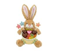 Panier de rangement en forme de lapin de Pâques | Support de rangement pour œufs de Pâques | Pour fête d'enfants, vacances, réunions de famille, aliments, collations, chocolats, bonbons, biscuits