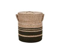 Panier de rangement en herbier et jute