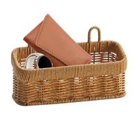 Panier de rangement en jonc de mer, poubelle à fruits murale, panier d'organisation tissé, panier de rangement durable à suspendre pour entrée, cuisine, salle de jeux, buanderie et organisation de la