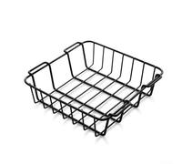 Panier de rangement en maille d'acier inoxydable pour glacière isotherme de 35/45/47 QT, plateau de rangement alimentaire antirouille pour camping, camping-car, pêche et utilisation à domicile, noir