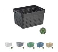 Panier de rangement en plastique L - Noir