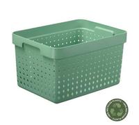 Panier de rangement en plastique L - Vert