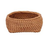 Panier de rangement en rotin tissé à la main | Organisateur de vigne d'automne robuste pour services à thé/vaisselle/collations | Décoration d'intérieur polyvalente pour (S 100x40x0.3cm /