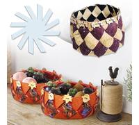 Panier de rangement en spirale tissé avec règle de couture pour projets de bricolage, outil de mesure en matériau PET de 20,3 cm, 30,5 cm, pour précision (30,5 cm)