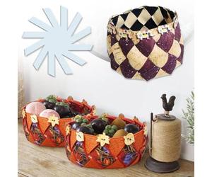 Panier de rangement en spirale tissé avec règle de couture pour projets de bricolage, outil de mesure en matériau PET de 20,3 cm, 30,5 cm, pour précision (30,5 cm)