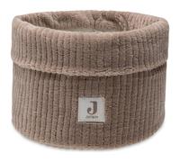 Panier de rangement en tissu côtelé marron TU