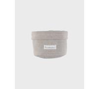 Panier de rangement en tricot bio beige TU