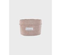 Panier de rangement en tricot bio rose TU