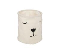 Bac à jouets H40 bouclette Ours Blanc - Atmosphera For Kids