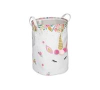 Atmosphera Bac à jouet Licorne en tissu H50 cm