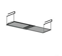 Panier de rangement extensible sous étagère avec clips épais pour une fixation sécurisée, construction robuste, réglable pour s'adapter à diverses armoires dans le garde-manger, la buanderie, les