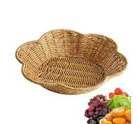 Panier De Rangement Festonné Domestique - Plateau De Service Décoratif Pour Collations, Matériau Respirant Respectueux De L'environnement, Organisateur Léger Et Polyvalent | Accessoire De Décoration D