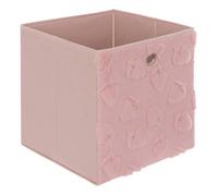 Panier de rangement Fraci 30x30cm Rose Motifs Fraises - Atmosphera Créateur d'intérieur