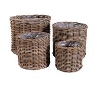 Panier de rangement House Nordic Bogor (x4) Beige 40x40x35 cm