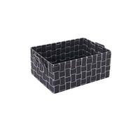 Panier de rangement HWC-C37, Panier décoratif Panier de rangement Panier d'étagère décoratif 12x28x20cm ~ gris foncé