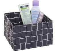 Panier de rangement HWC-C37, 12x19x19cm gris foncé
