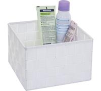Panier de rangement MENDLER HWC-C37, 12x19x19cm blanc Blanc