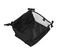 Panier de Rangement Inférieur de Poussette Noir, Grand Format | Tissu Oxford Léger et Portable, Organisateur Fond, Sacoche de Rangement sous Tablette