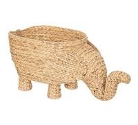 Panier de rangement jacinthe Eléphant Atmosphera Beige G
