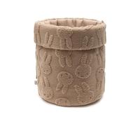 Jollein Panier de rangement pour table à langer - Miffy Jacquard Teddy - Biscuit - Organiseur de table à langer - Accessoires de table à langer - 35 x 30 cm