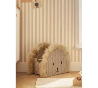 VERTBAUDET Panier de rangement Lion en corde de papier et raphia beige TU